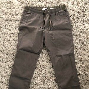 Khaki grey jogger pants